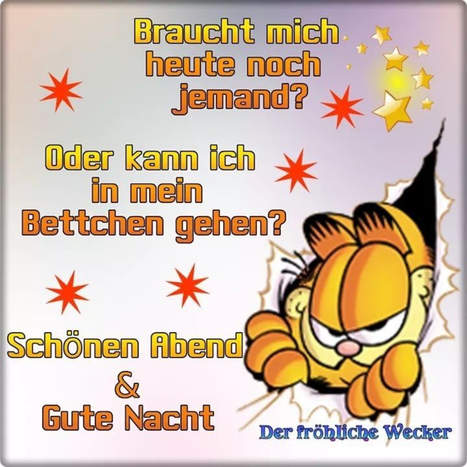 Der fröhliche wecker gute nacht