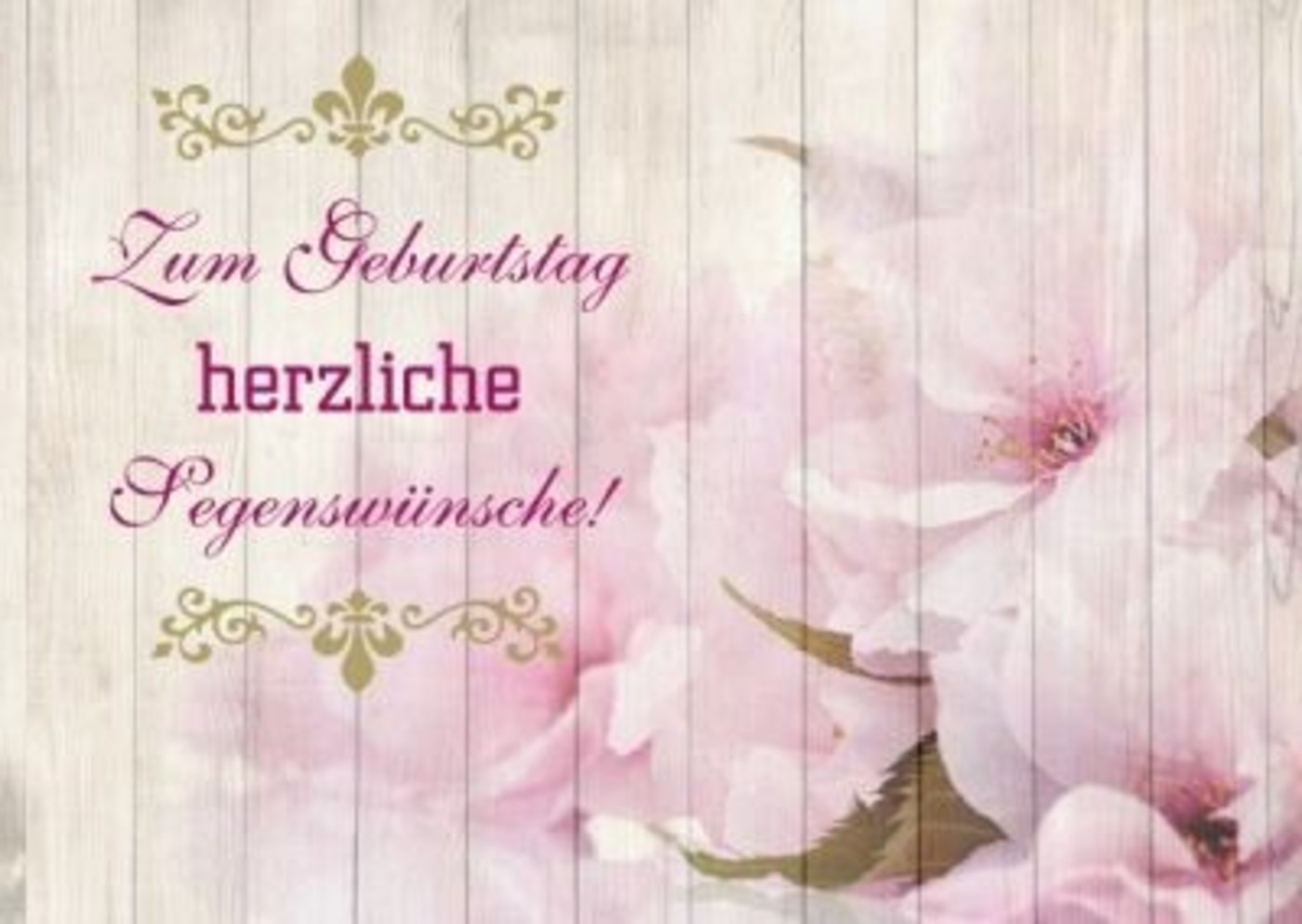 Zum Geburtstag herzliche