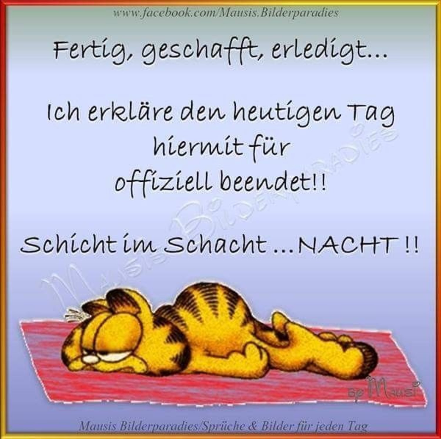 Garfield bilder kostenlos Gute Nacht WhatsApp 517