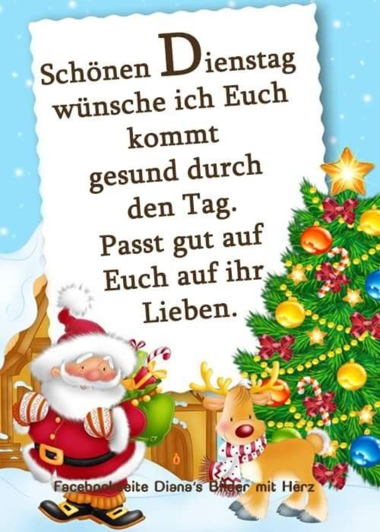 Guten Morgen Schönen Dienstag Weihnachten 123