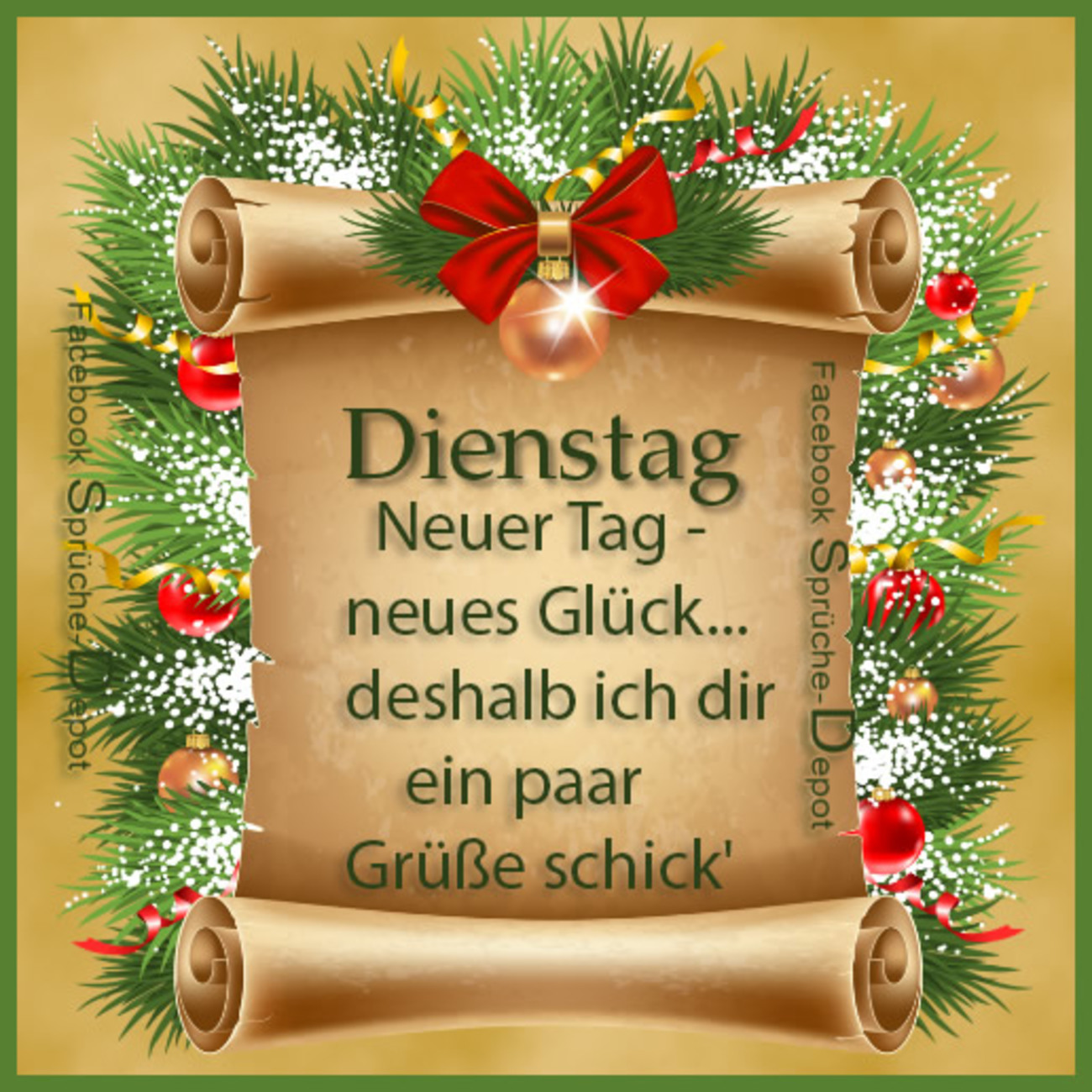 Guten Morgen Schönen Dienstag Weihnachten 155