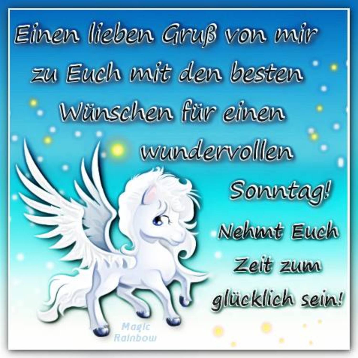 Sonntag grüße morgen zum 49 Guten