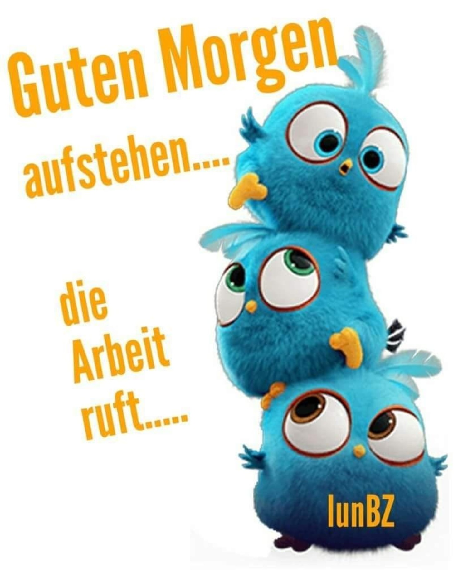 Guten Morgen aufstehen die arbeit ruft 565