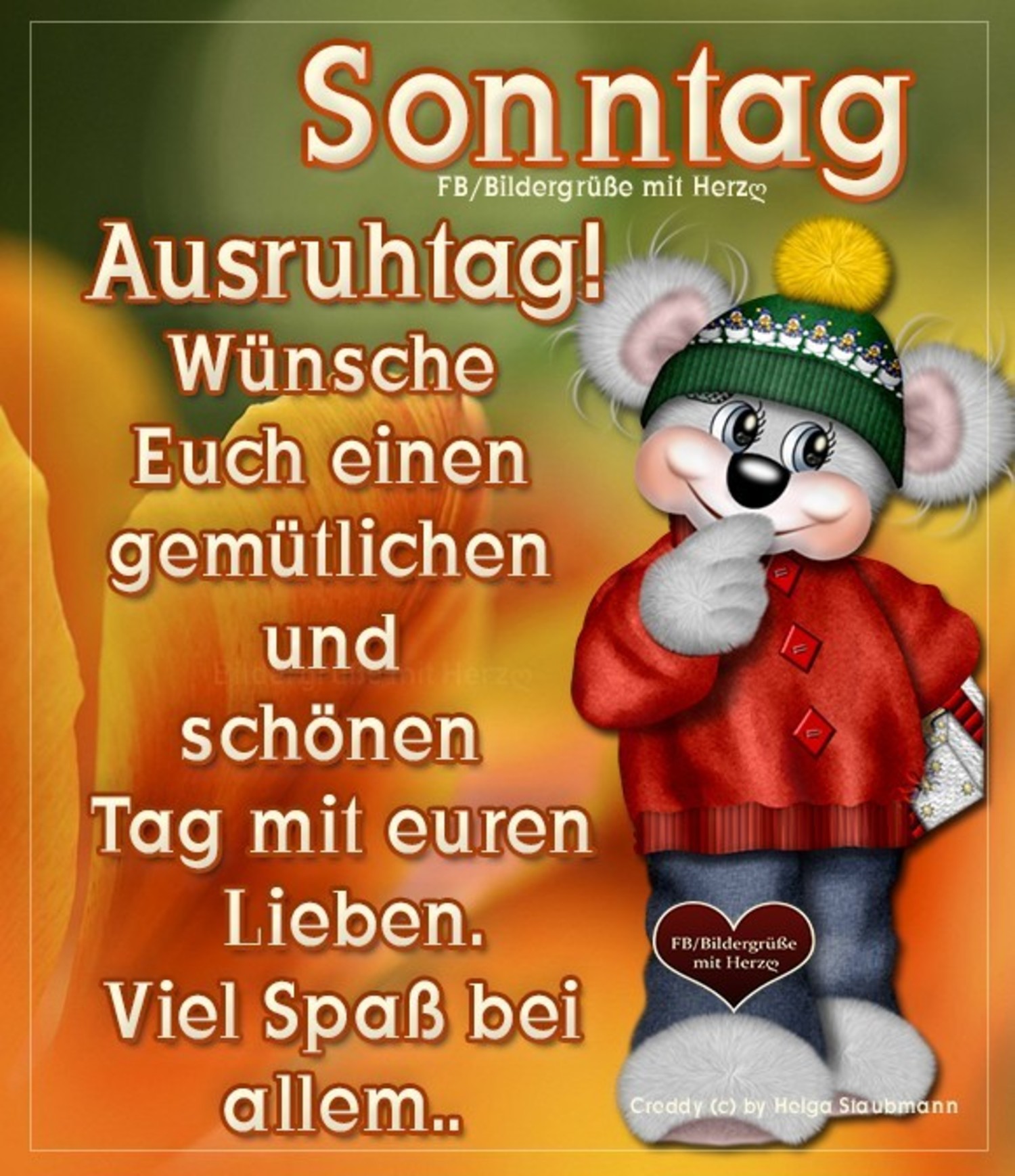 Schönen Sonntag Grüße