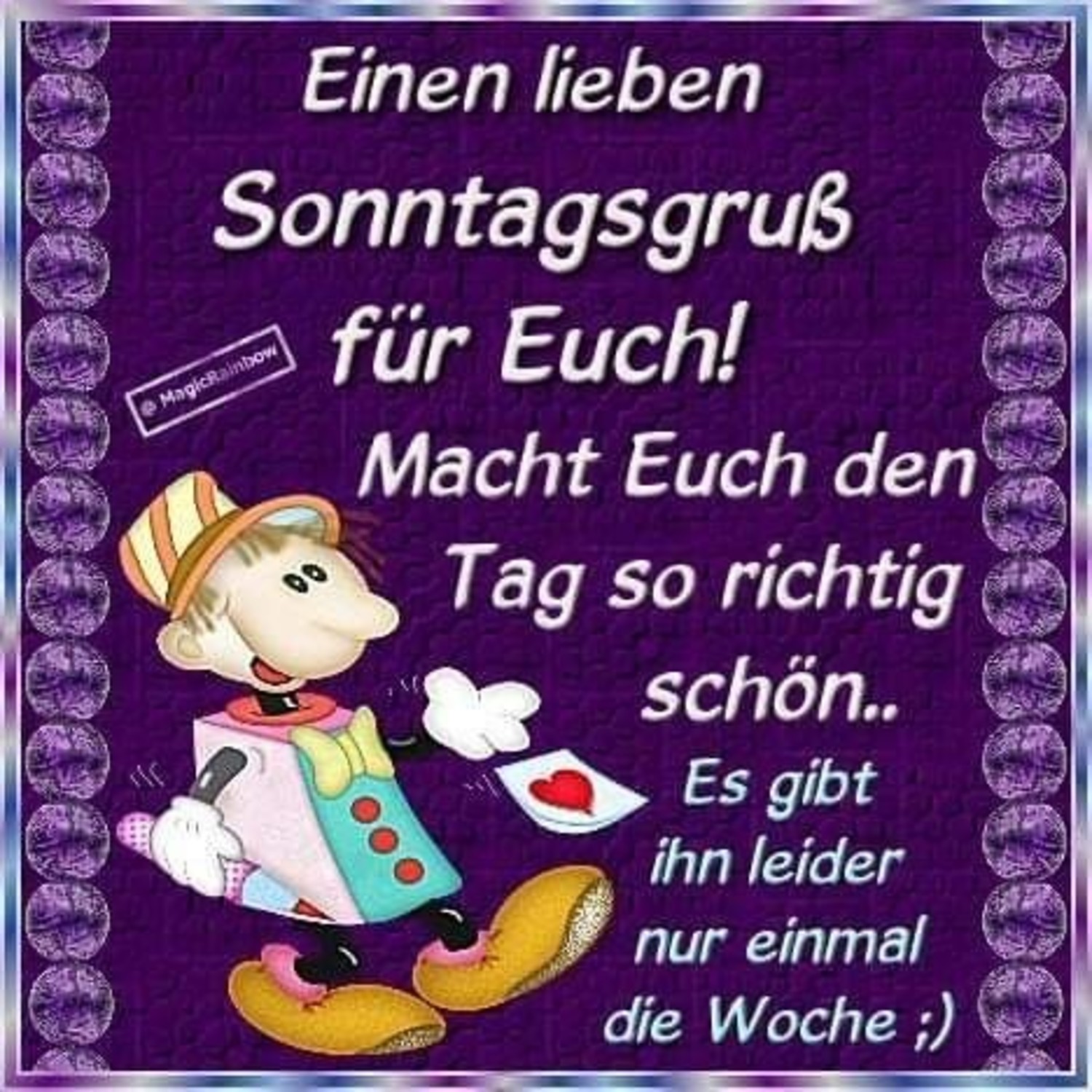 Schönen Sonntag bilder und sprüche
