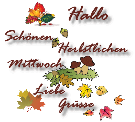 Schönen Mittwoch GIF herbst 125