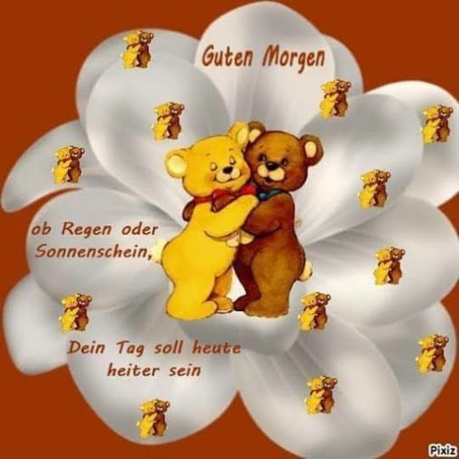 Einen wunderschönen guten Morgen Bilder:  Drawing a Happy Morning Scene