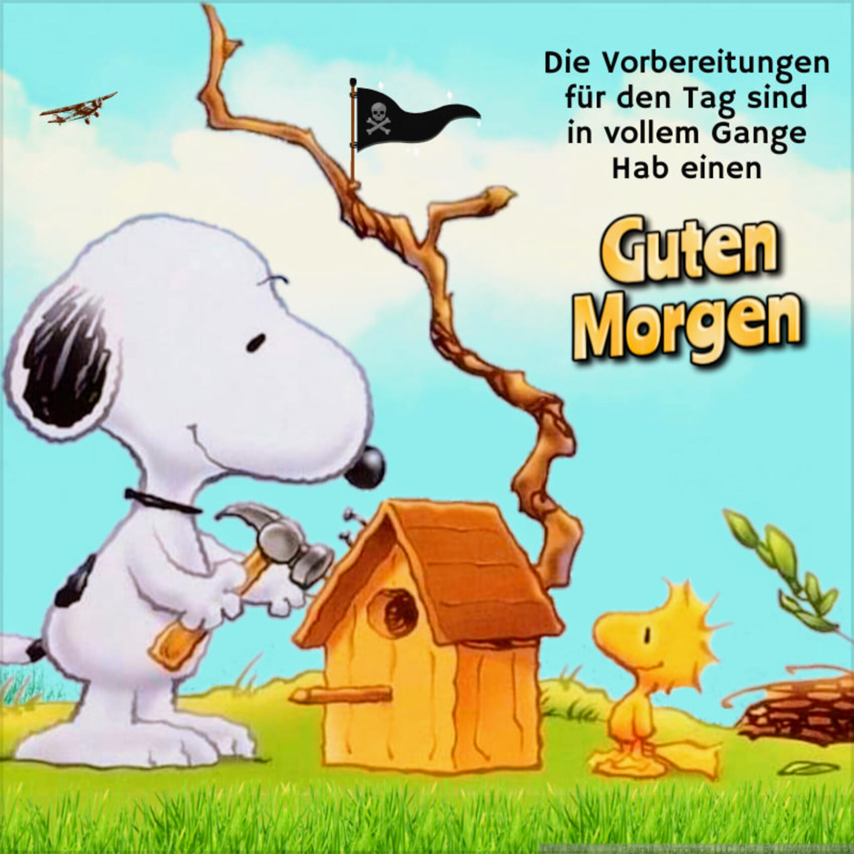 Die vorbereitungen für den tag sind in vollem gange hab einen Guten Morgen