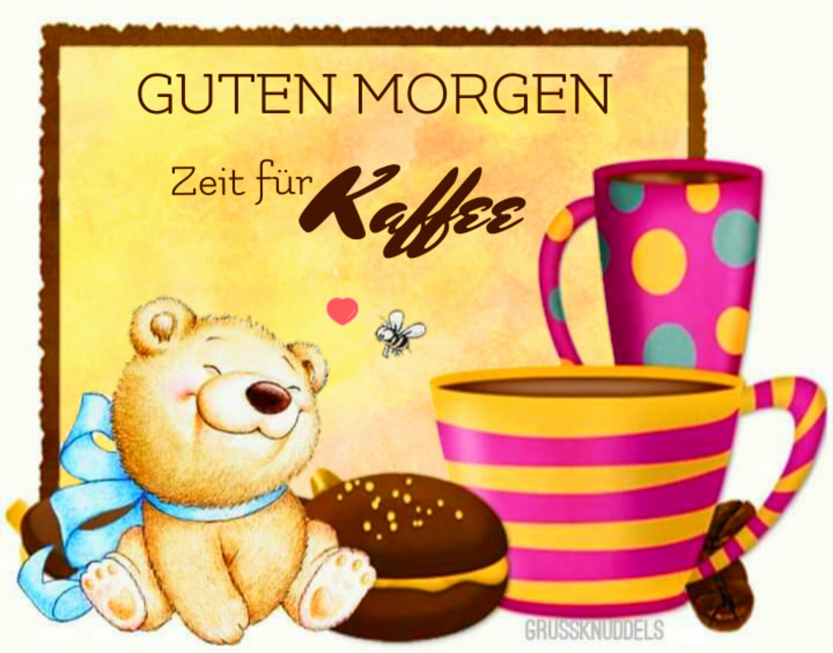 Guten Morgen zeit für kaffee