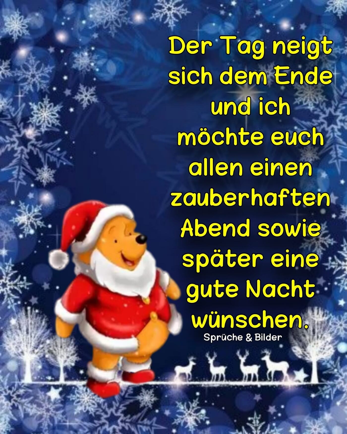 Der tag neigt sich dem ende und ich möchte euch Weihnachten