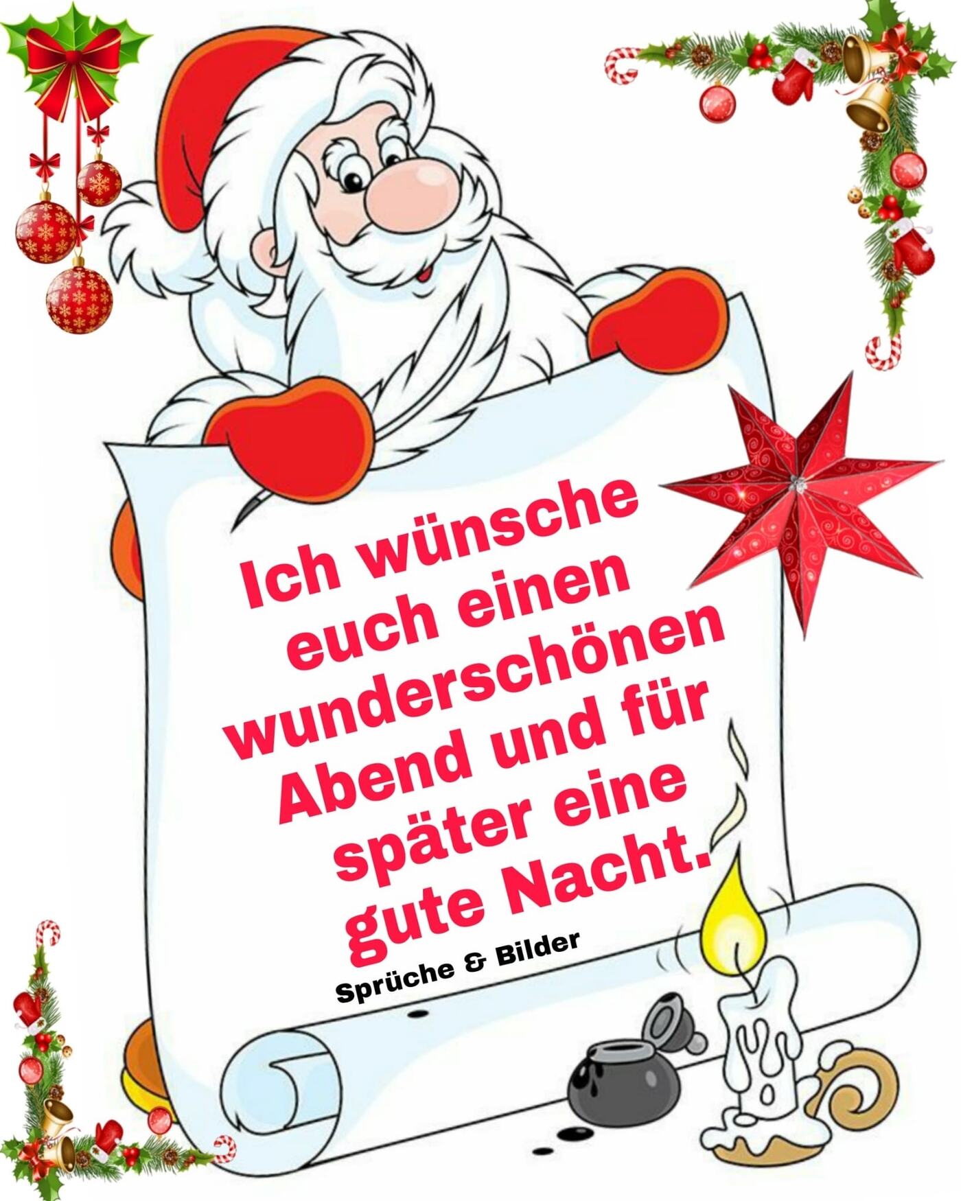 Gute Nacht Weihnachtsmann