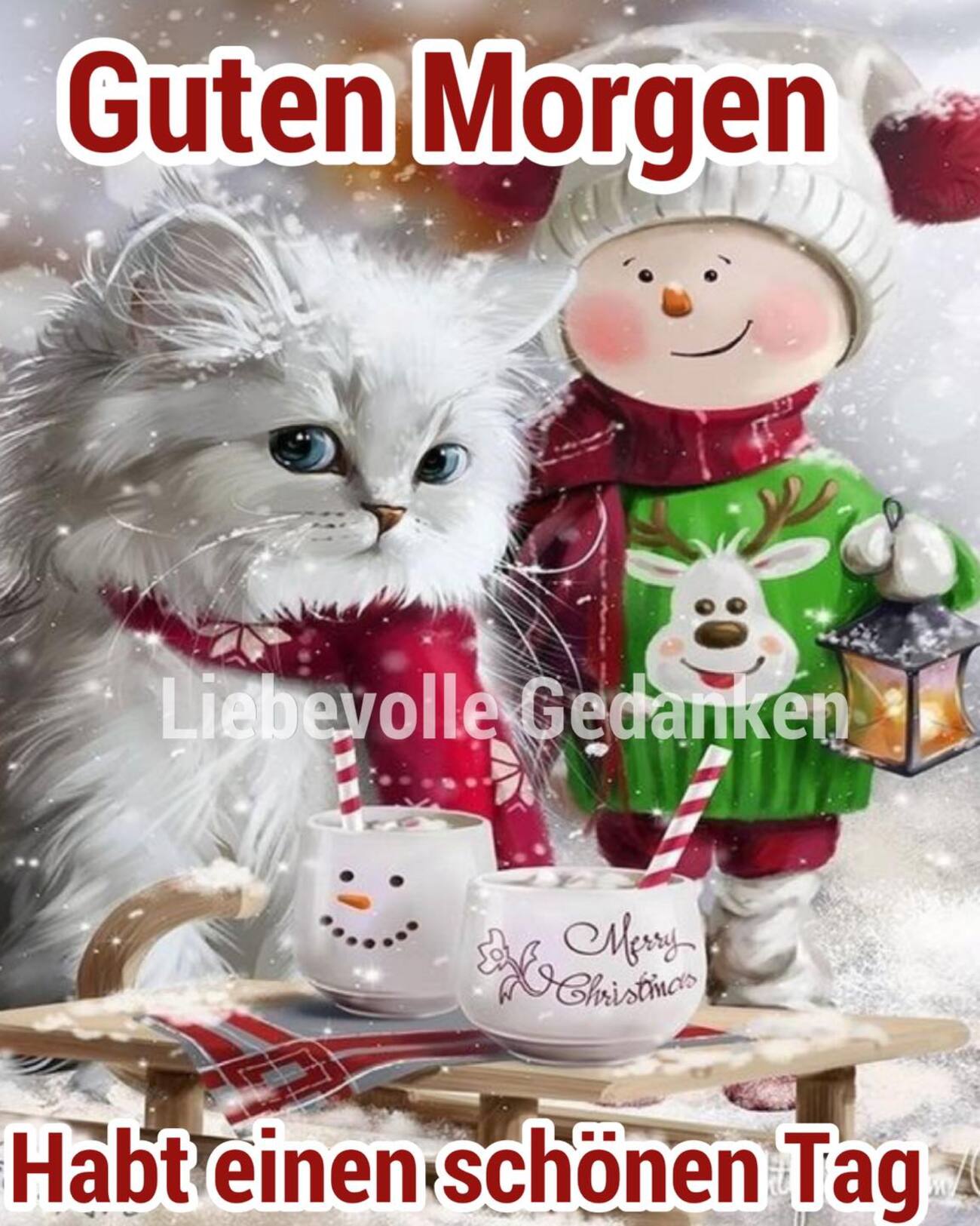 Guten Morgen habt einen schönen tag Weihnachten