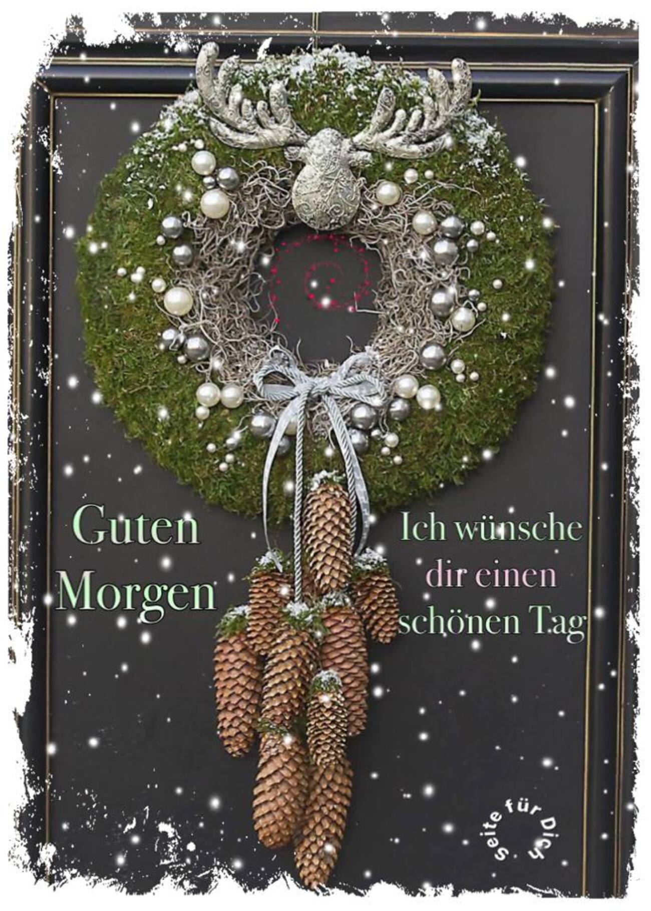 Guten Morgen ich wünsche dir einen schönen tag Weihnachten