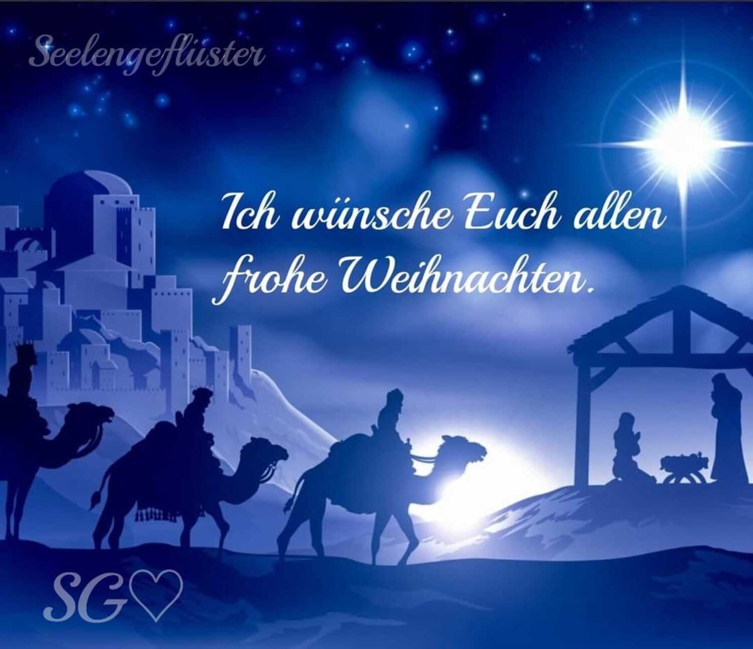 Ich wünsche euch allen frohe Weihnachten