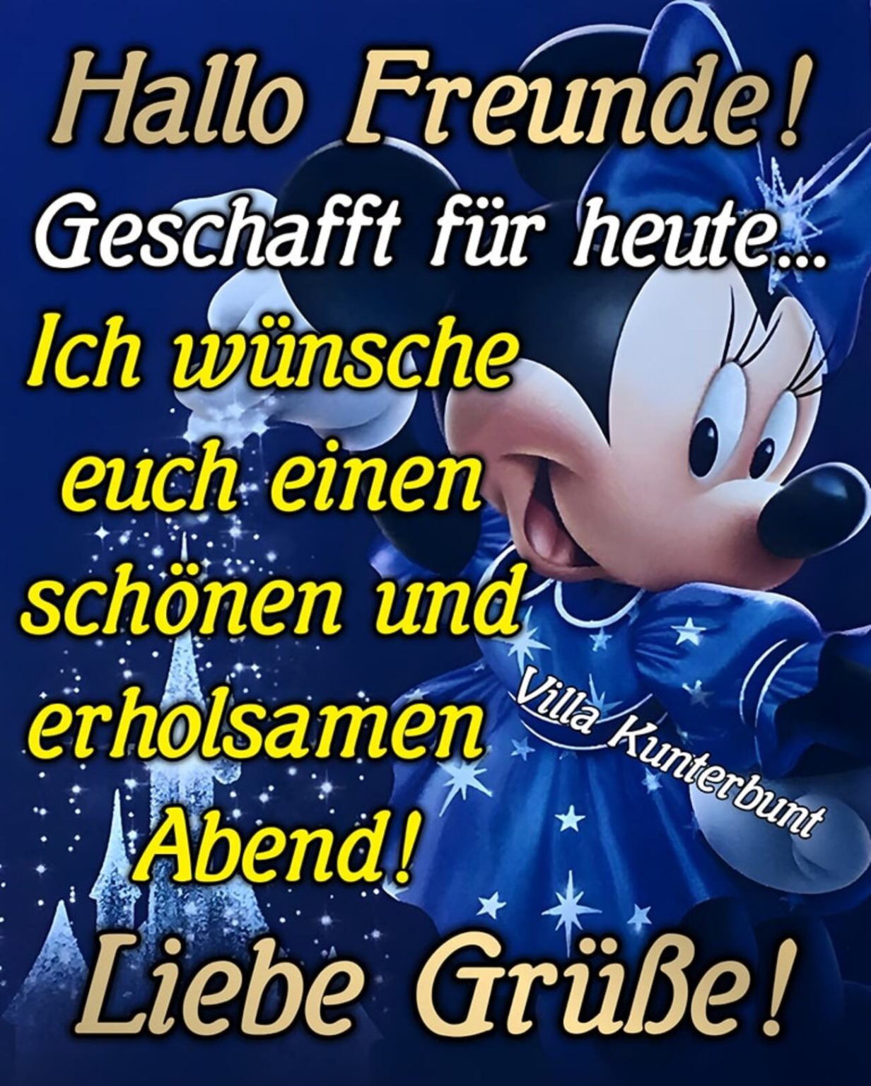 guten abend und später eine gute nacht bilder
