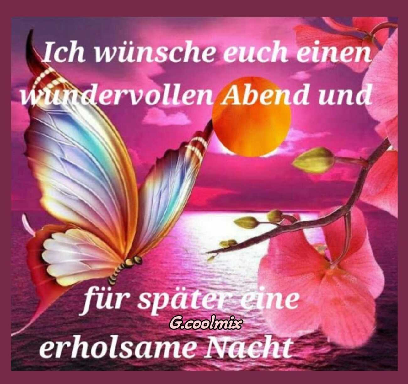 Schönen Sonntag Abend und später eine gute Nacht Bilder: Malen für Entspannung und Träume