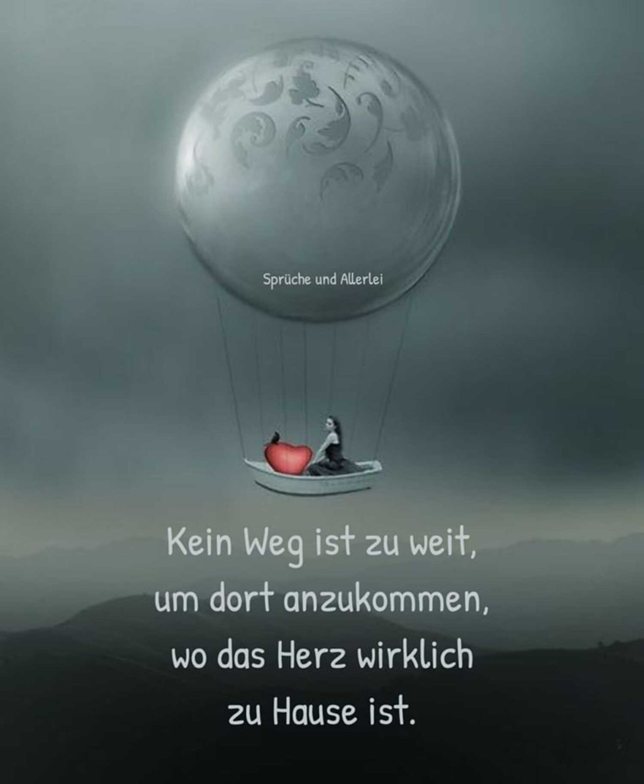 Kein Weg ist zu weit um dort anzukommen wo das herz wirkich zu hause