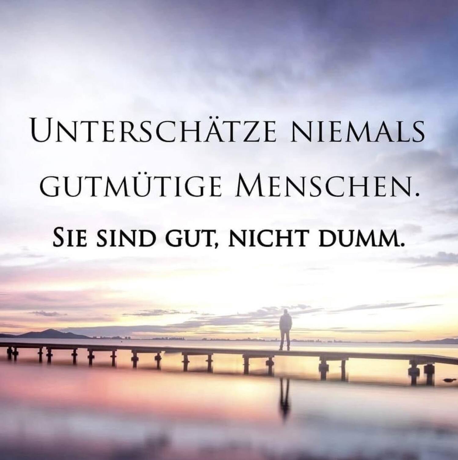 Unterschätze niemals gutmütige menschen sie sind gut nicht dumm